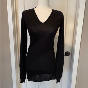 Rick Owens long black cashmere sweater (S)